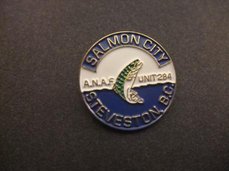Salmon city A.N.A.F. Unit 284 Steveston BC ( British Columbia) visclub, hengelsport